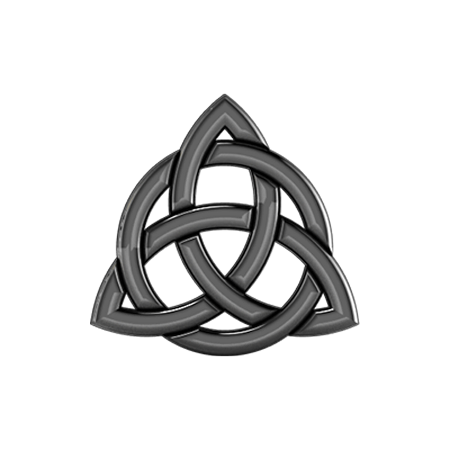 Celtic Knot Slider Charm Black Rhodium