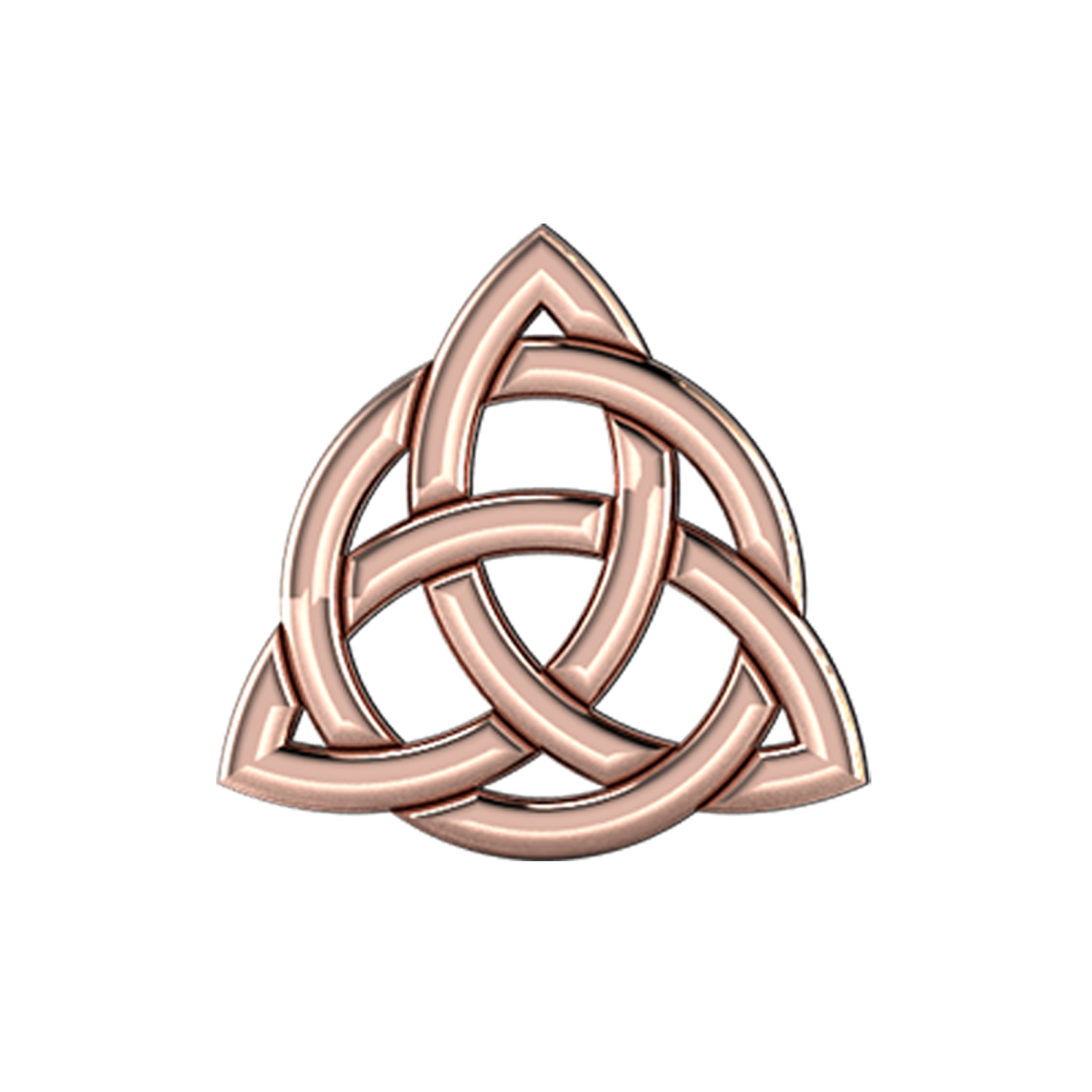 Celtic Knot Slider Charm 18K Rose Gold