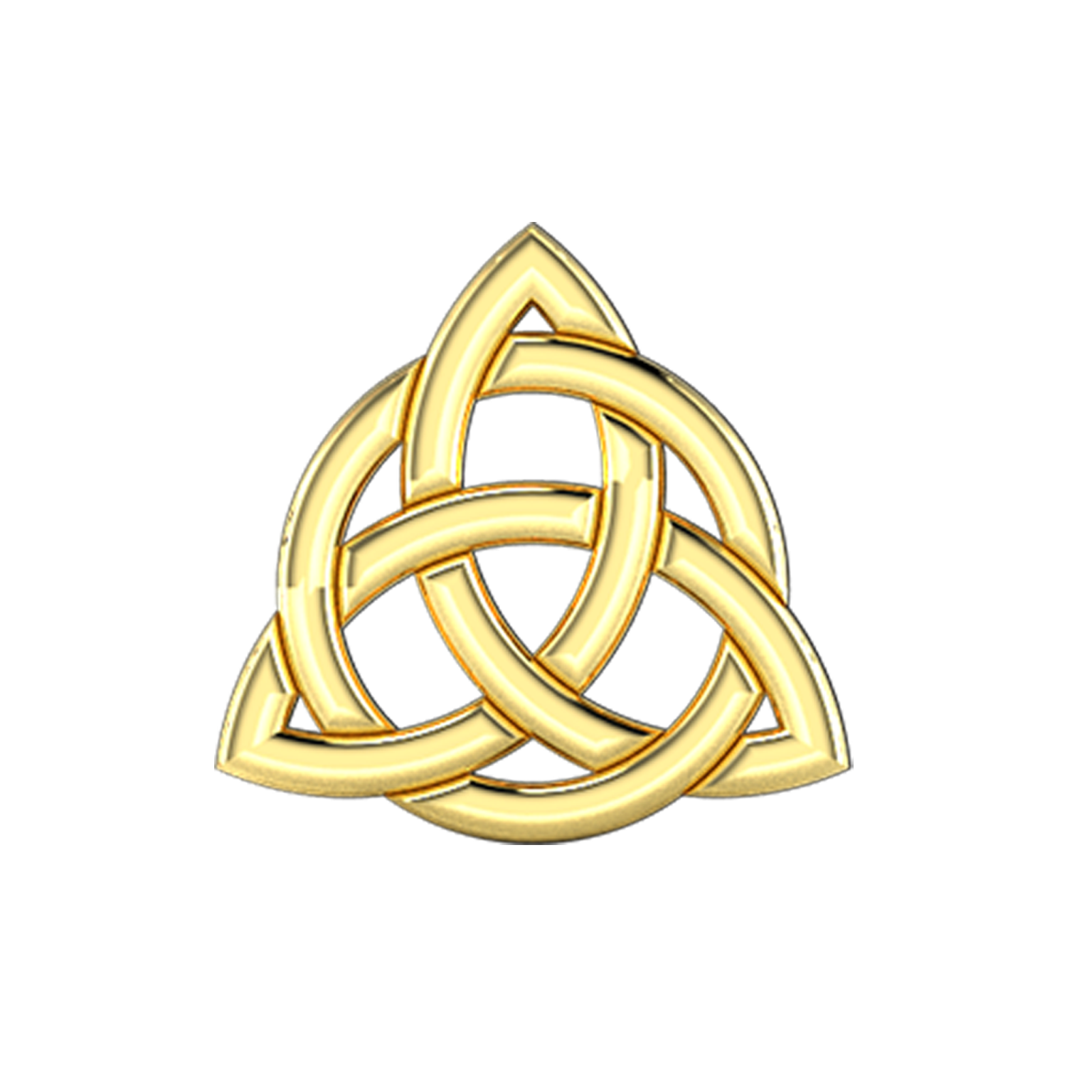 Celtic Knot Slider Charm 18K Yellow Gold
