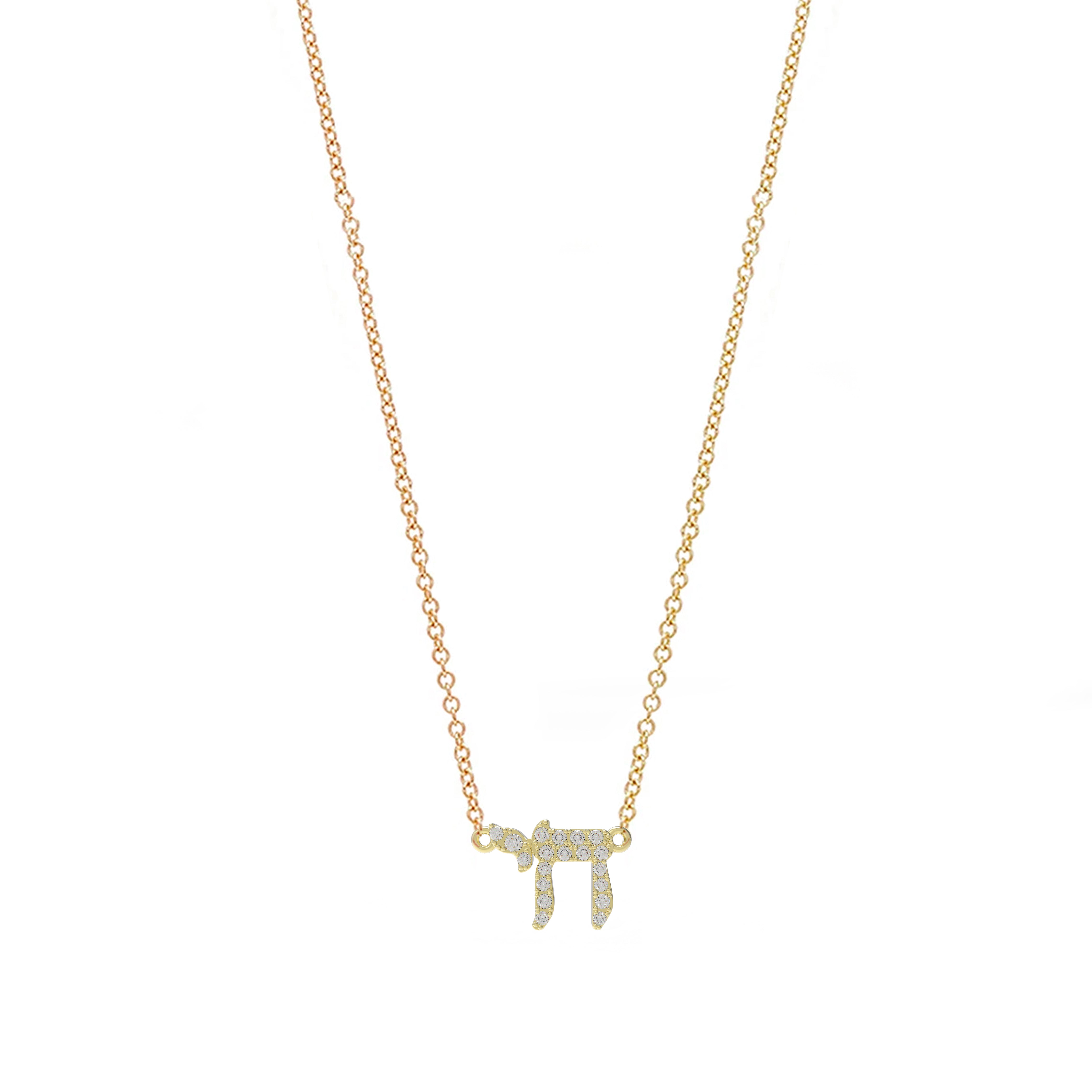 Pave Chai Necklace