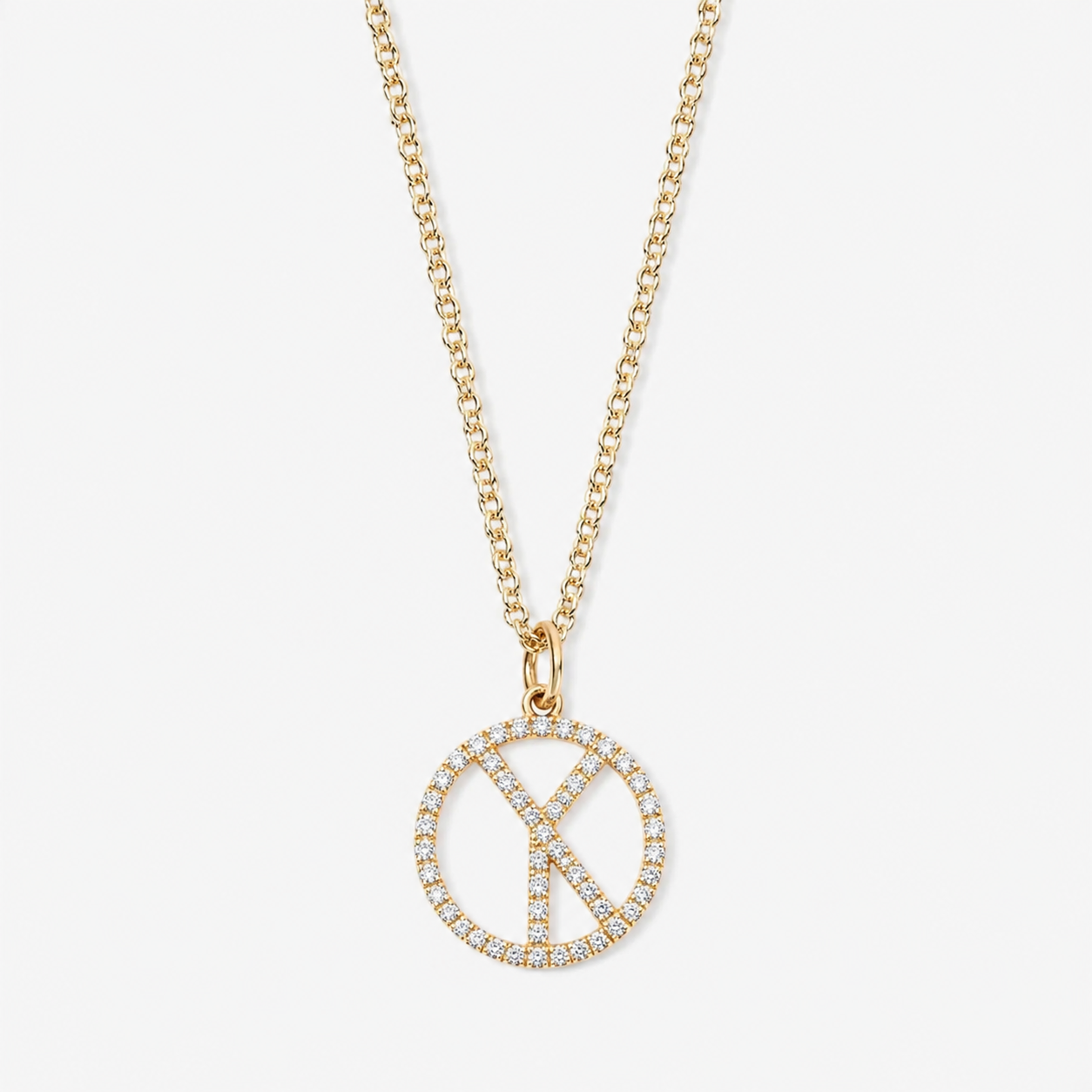 Vault Sale: "NYC" Small Diamond Pave Gold Hidden Initial Necklace