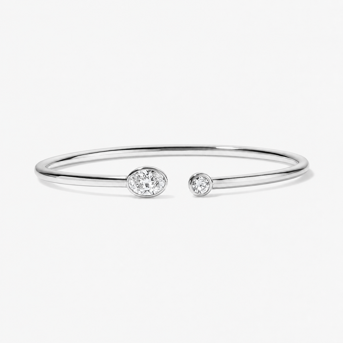 Coco Lab Diamond Oval Round Flex Bangle