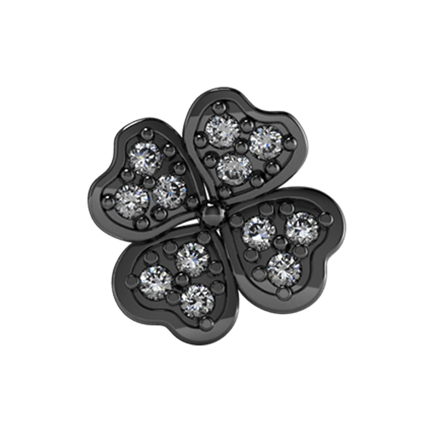 Slider Pave Clover Charm