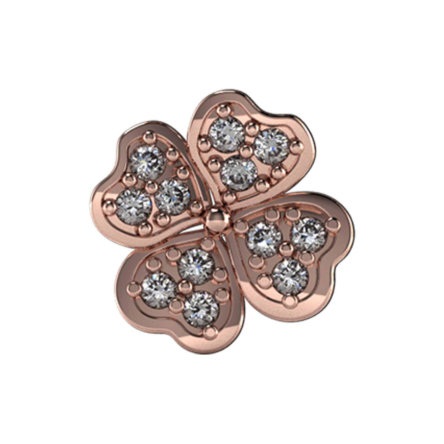 Slider Pave Clover Charm
