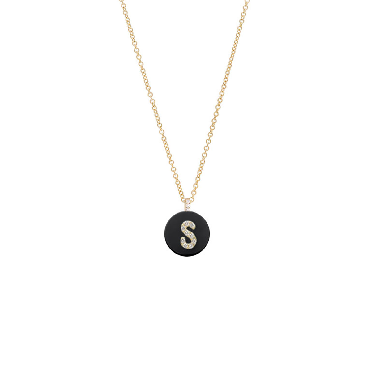 Coexist Initial Necklace on Gemstone