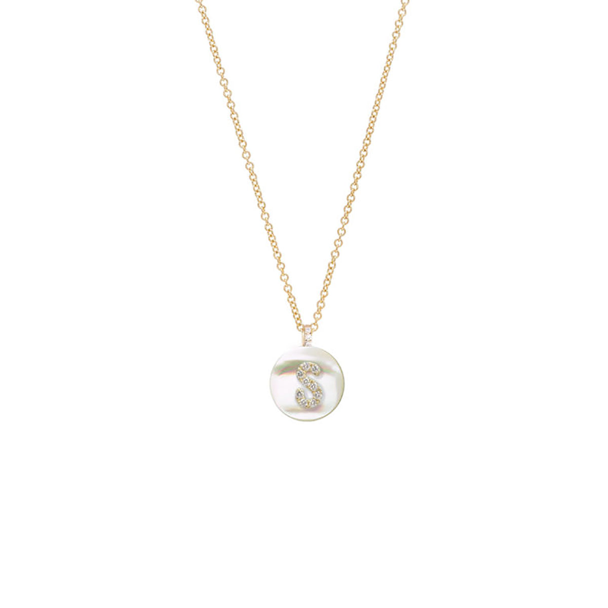 Coexist Initial Necklace on Gemstone