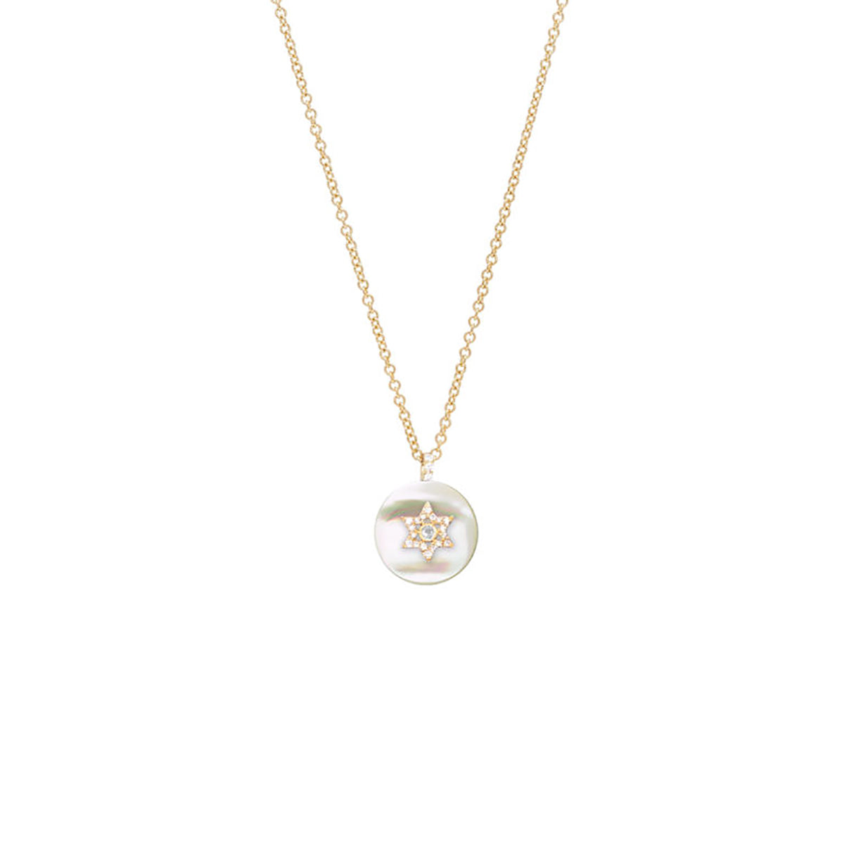 Coexist Star of David Necklace on Gemstone