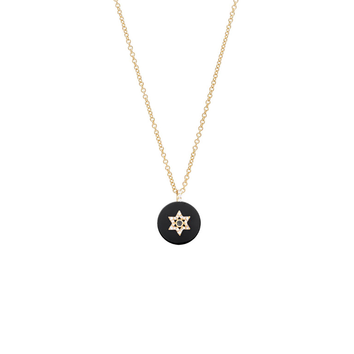 Coexist Star of David Necklace on Gemstone