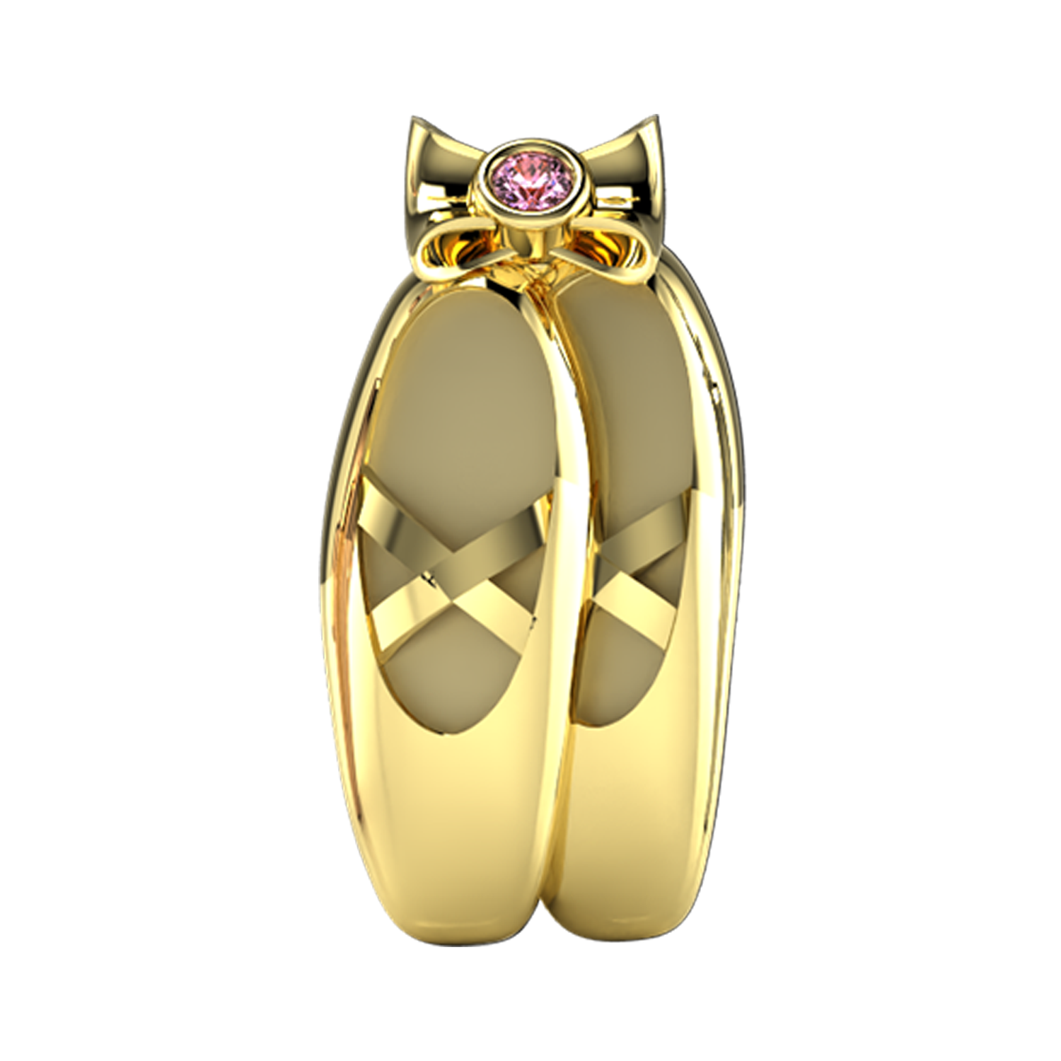 Ballet Slippers Slider Necklace Charm