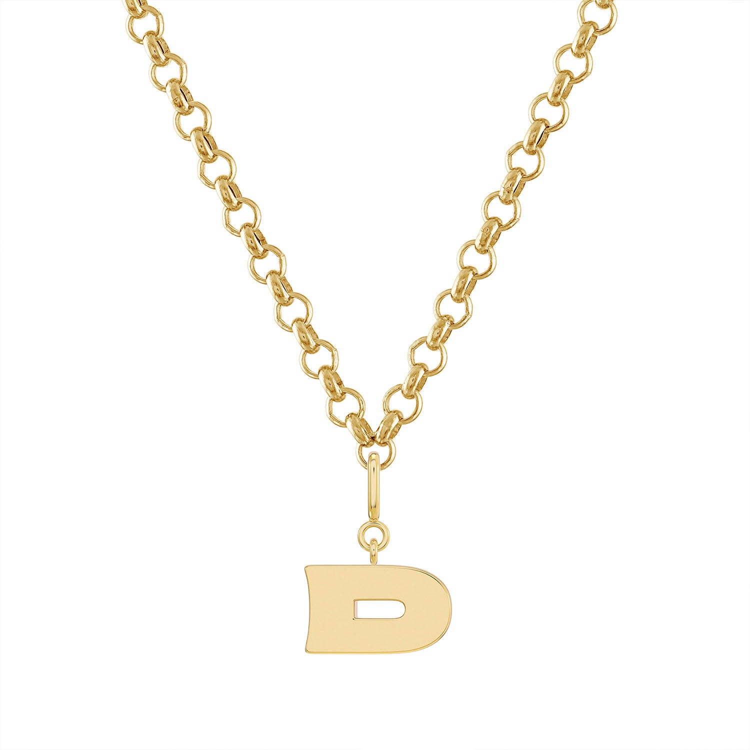 More is More Gold Letter Pendant