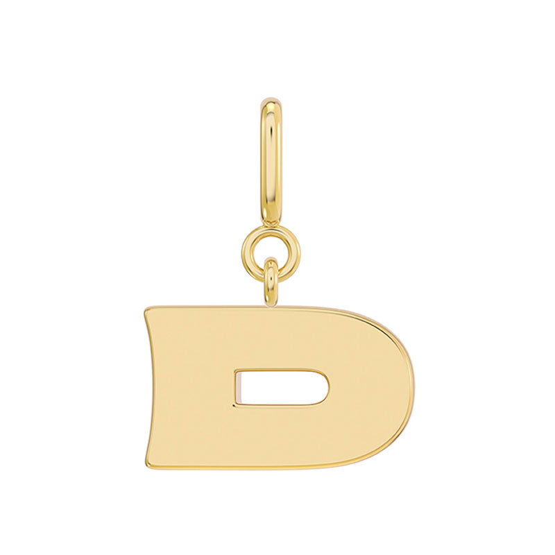 More is More Gold Letter Charm