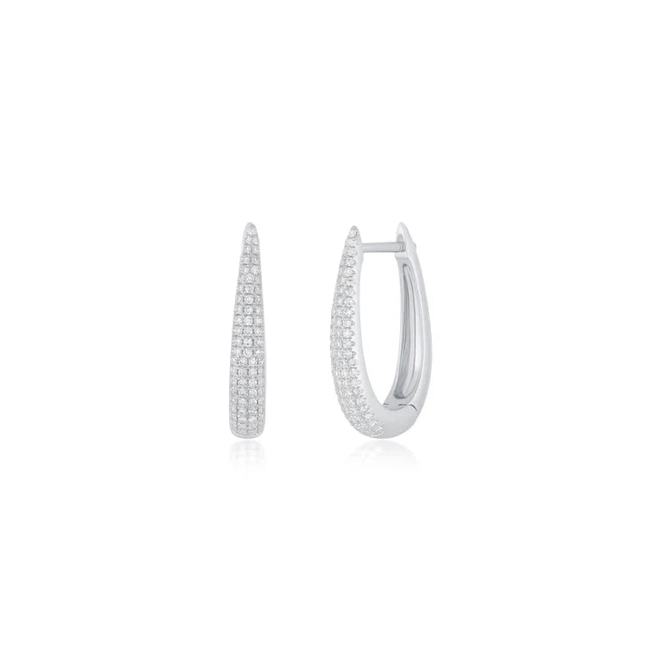 Diamond Maeve Hoop Earrings