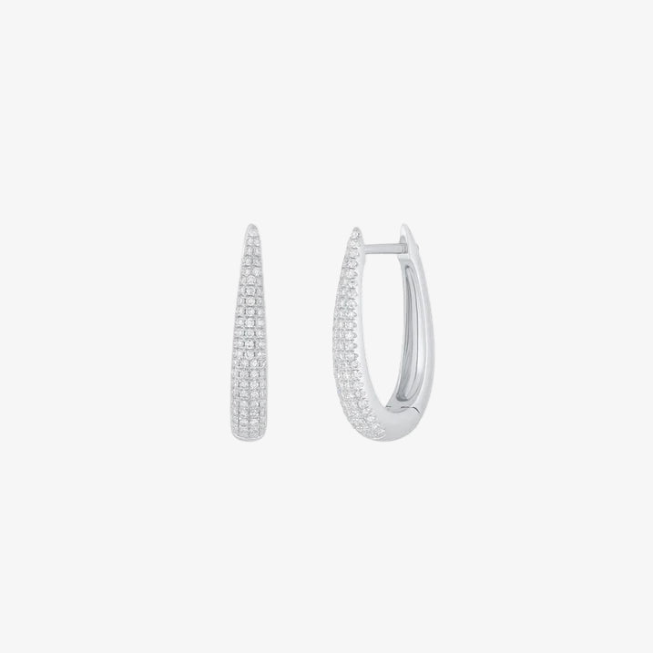 Diamond Maeve Hoop Earrings
