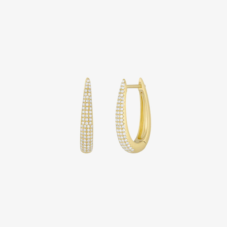 Diamond Maeve Hoop Earrings