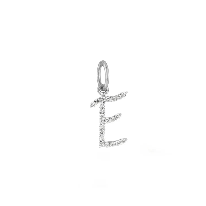 Diamond Script Initial Charm