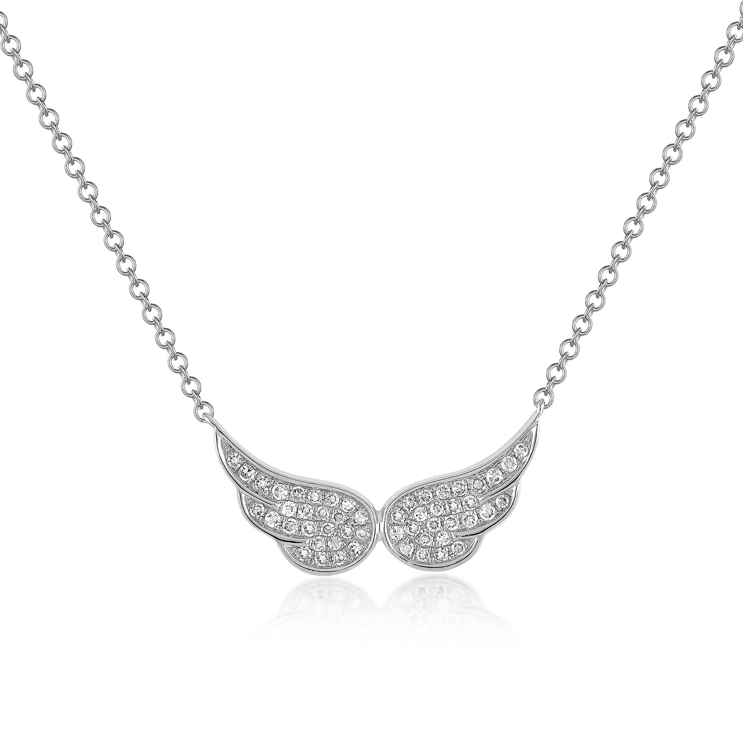 Diamond angel wing on sale pendant