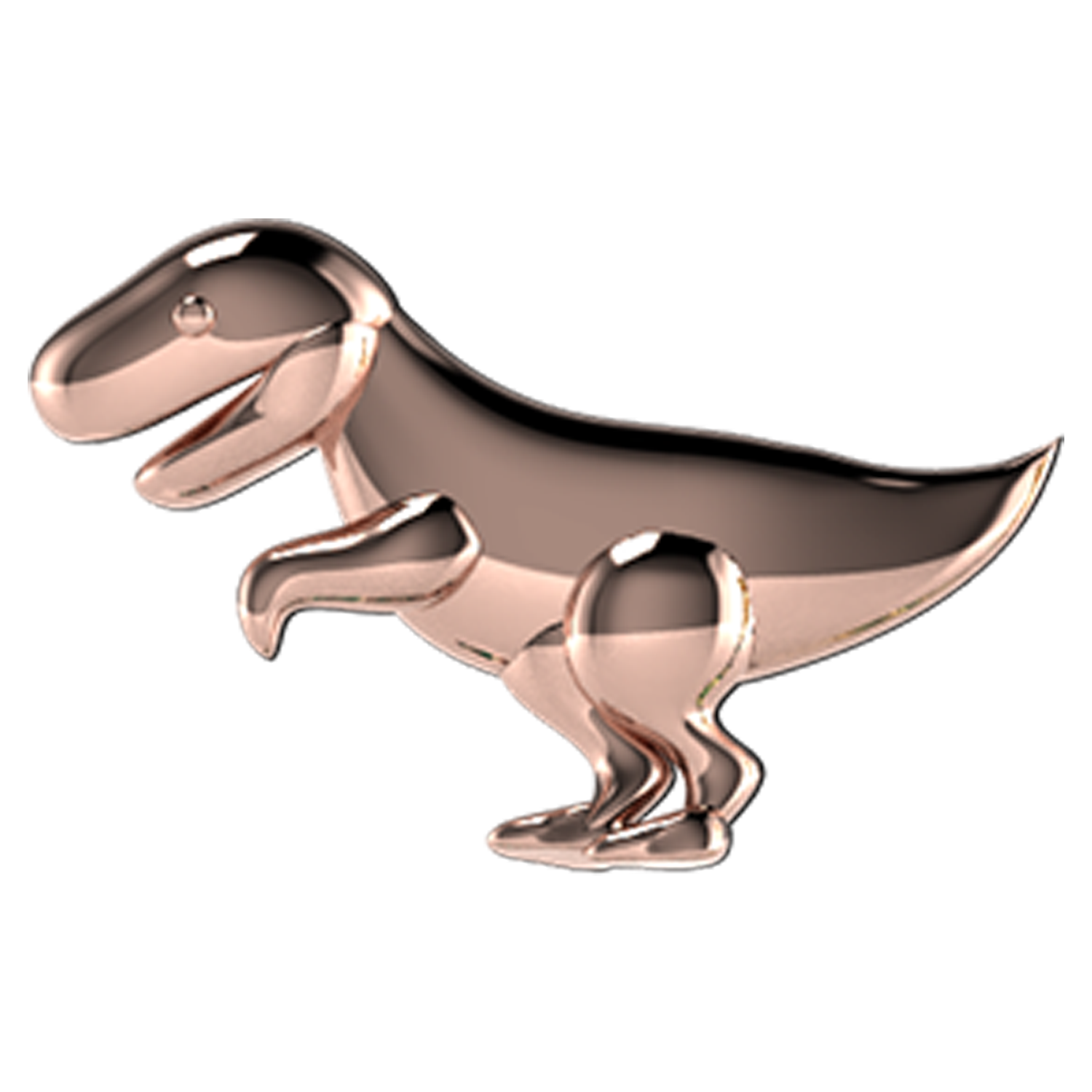 Dinosaur Slider Charm 18K Rose Gold