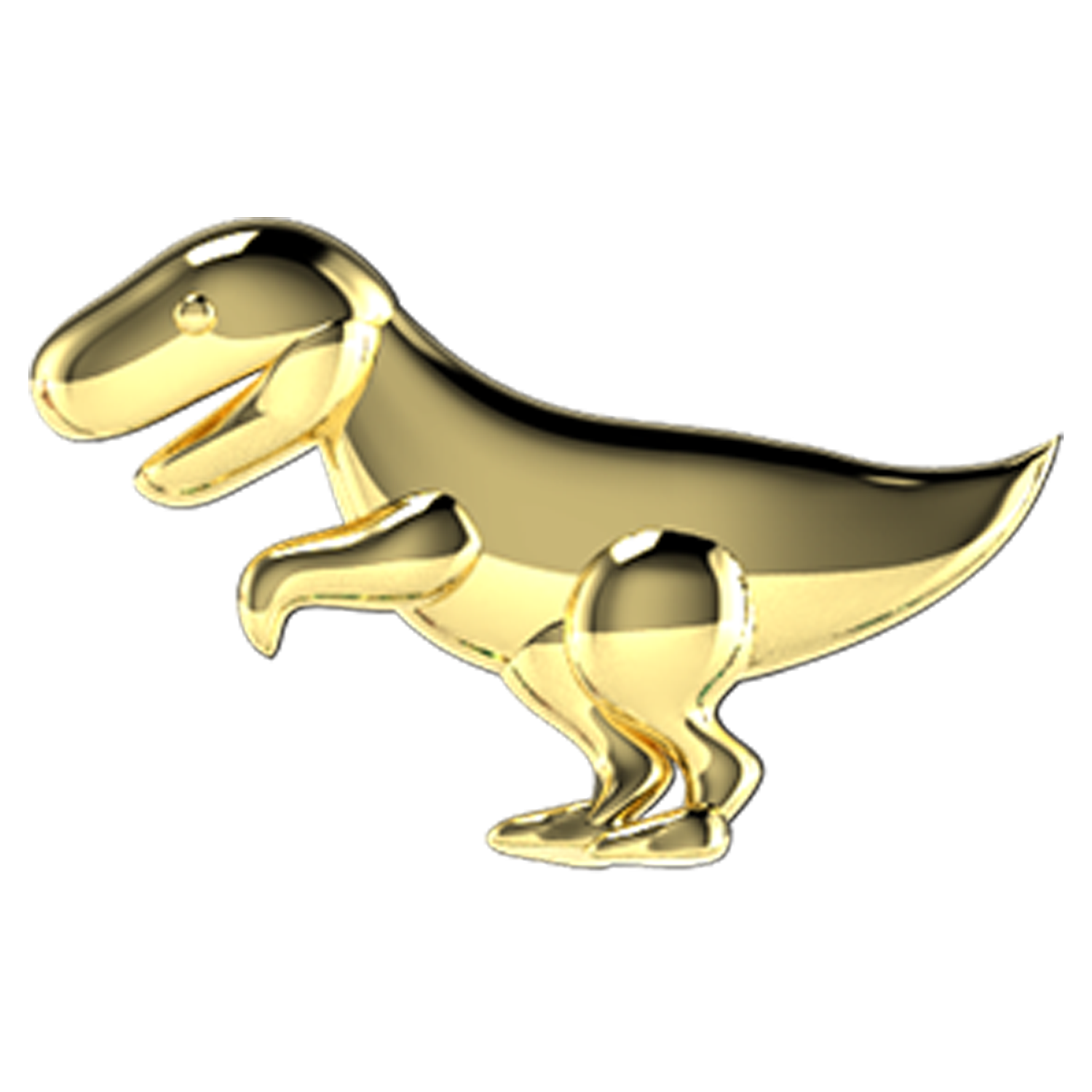 Dinosaur Slider Charm 18K Yellow Gold