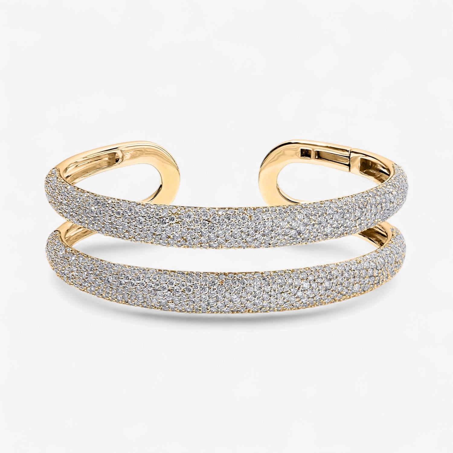 Madison Diamond Double Domed Cuff