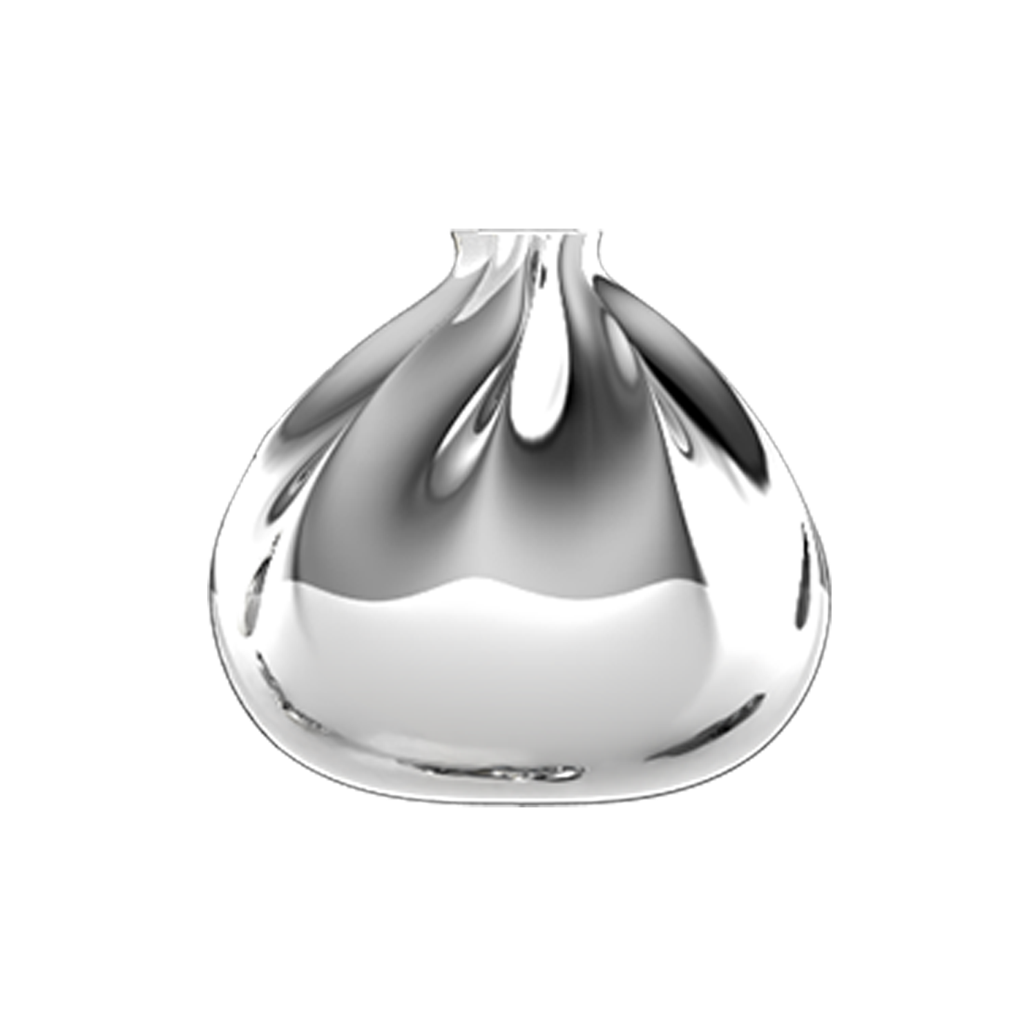 Dumpling Slider Charm 18K White Gold