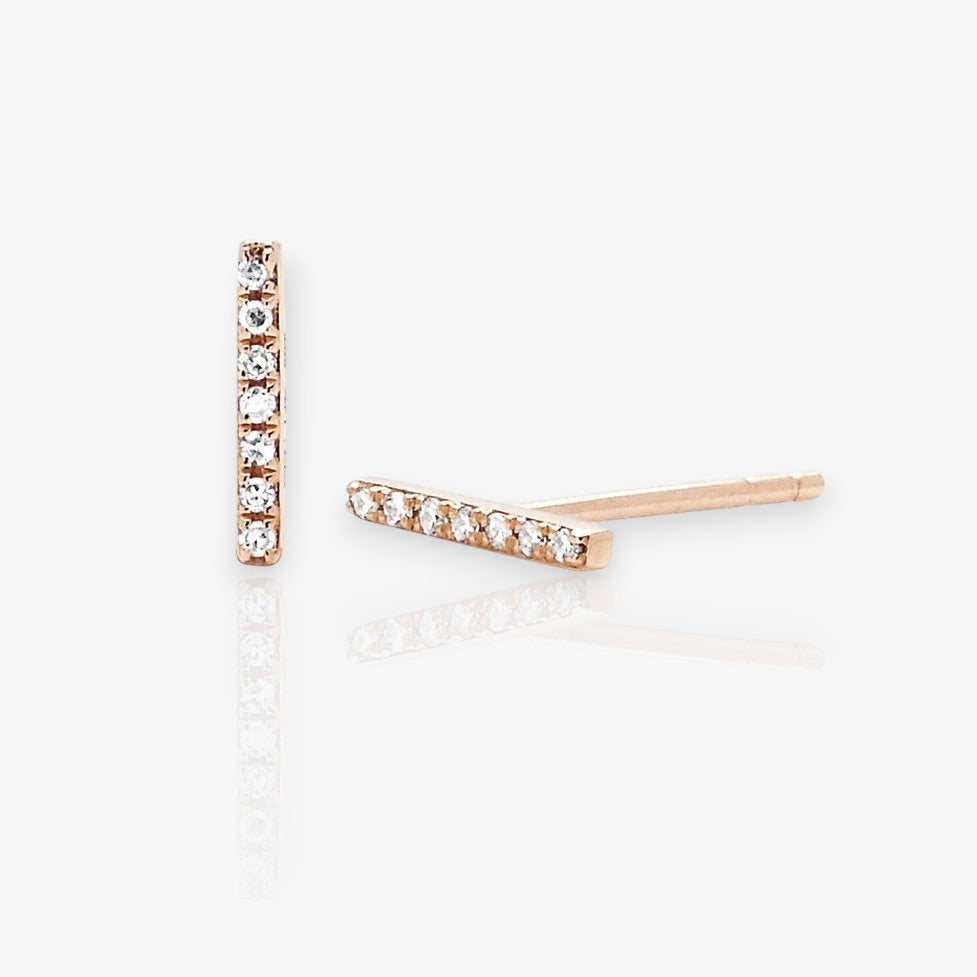 Diamond Bar Earrings