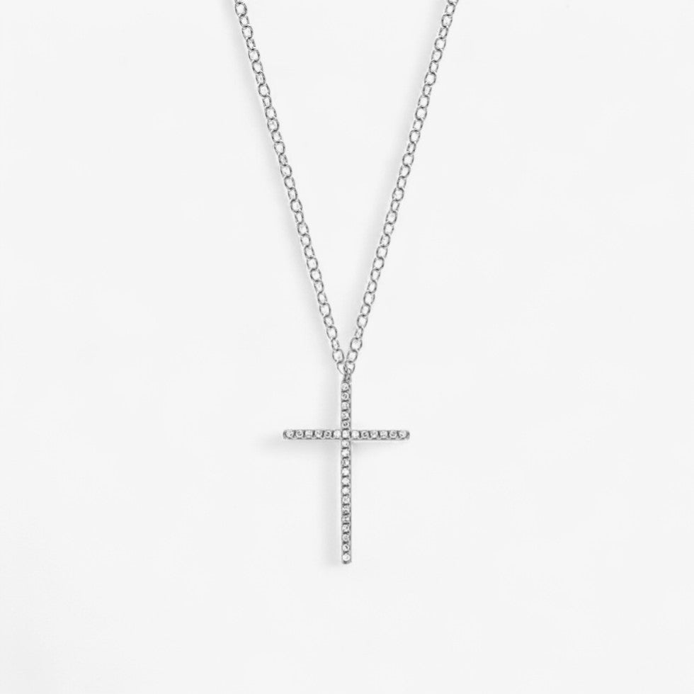 Token Diamond Cross Necklace - Main Image