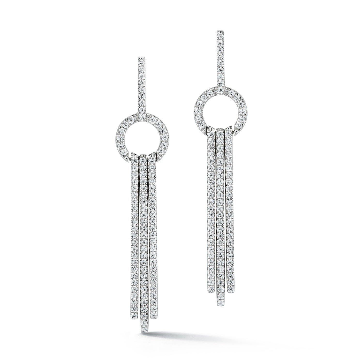 Pave Diamond Chandelier Drop Earrings