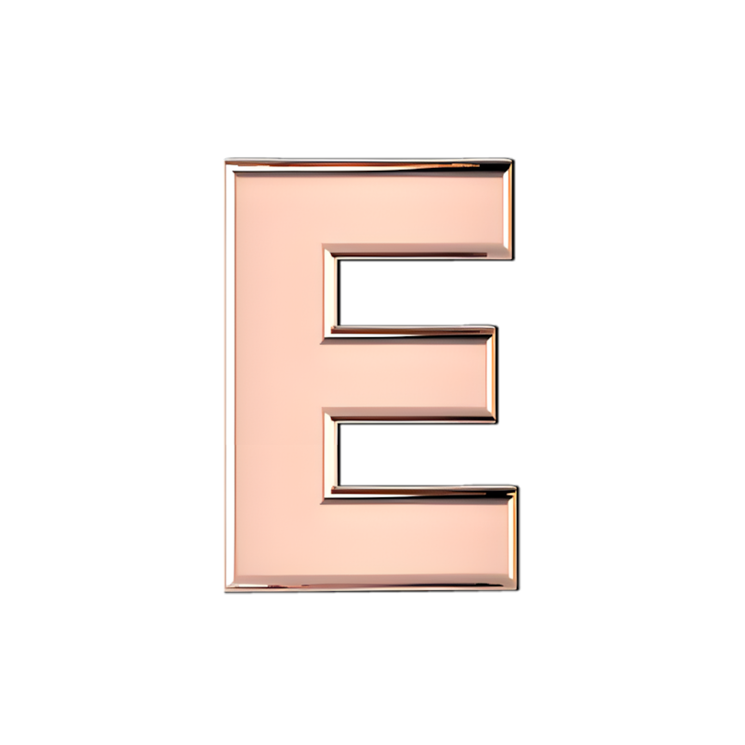 Slider Solid Letter E Charm