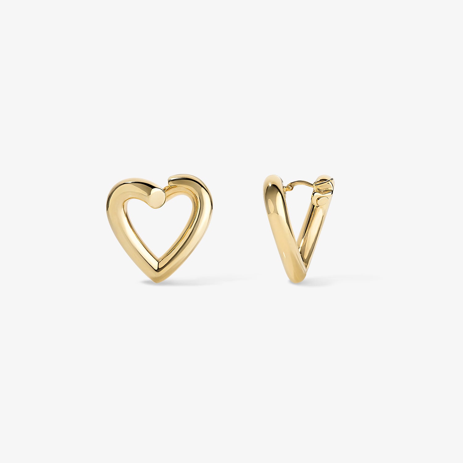 Madison Heart Domed Earrings