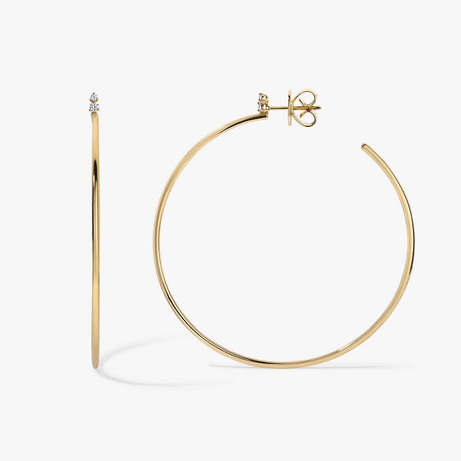 Kelly Hoop Earrings 14K Yellow Gold