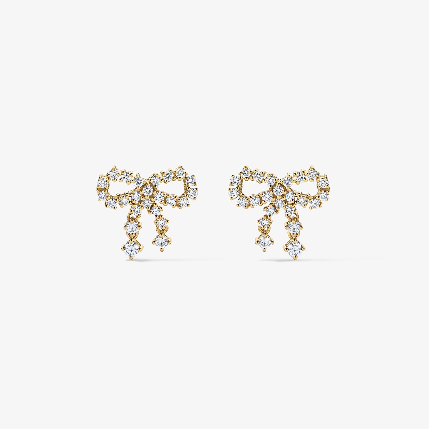 Grace Petite Diamond Bow Earrings