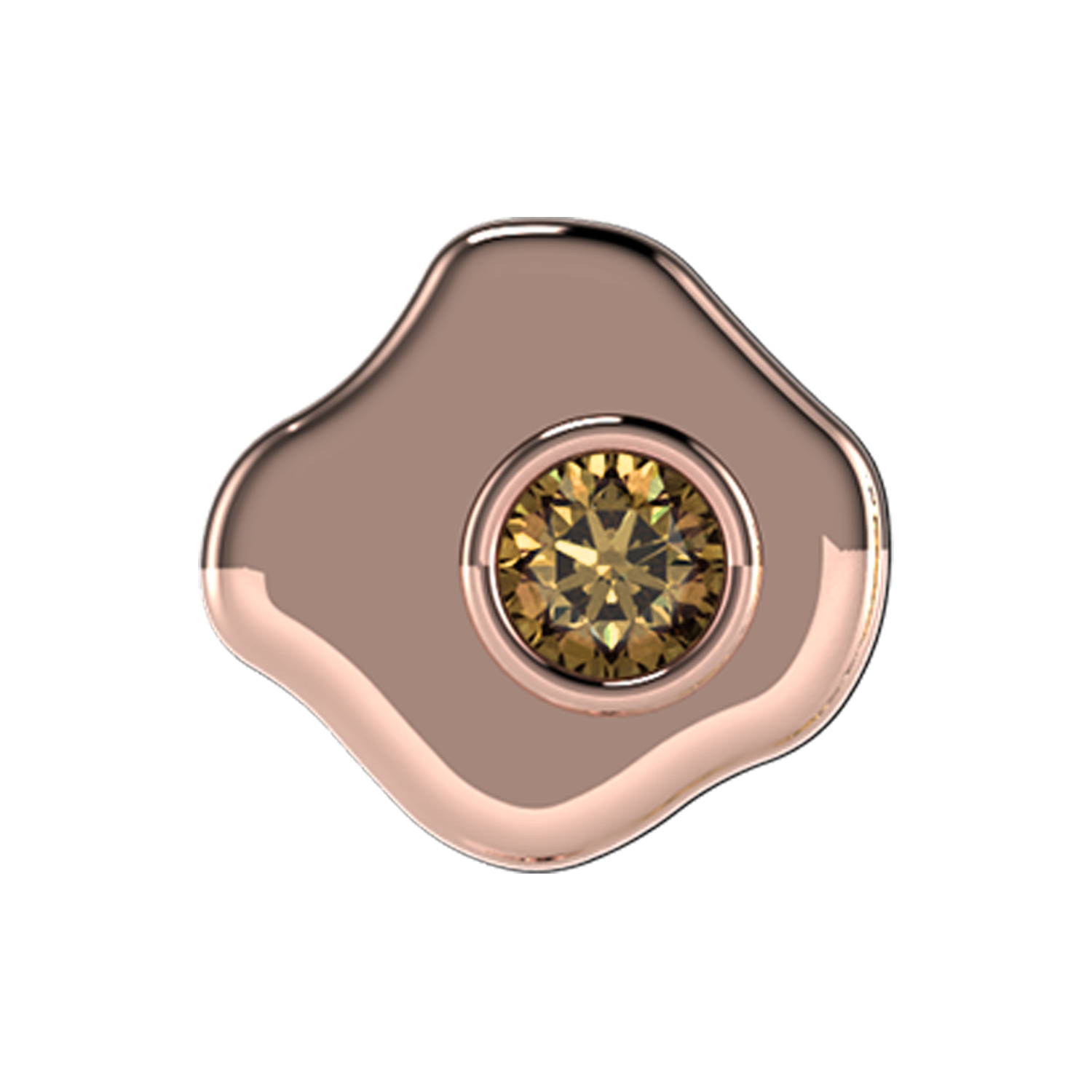 Egg Slider Charm 18K Rose Gold