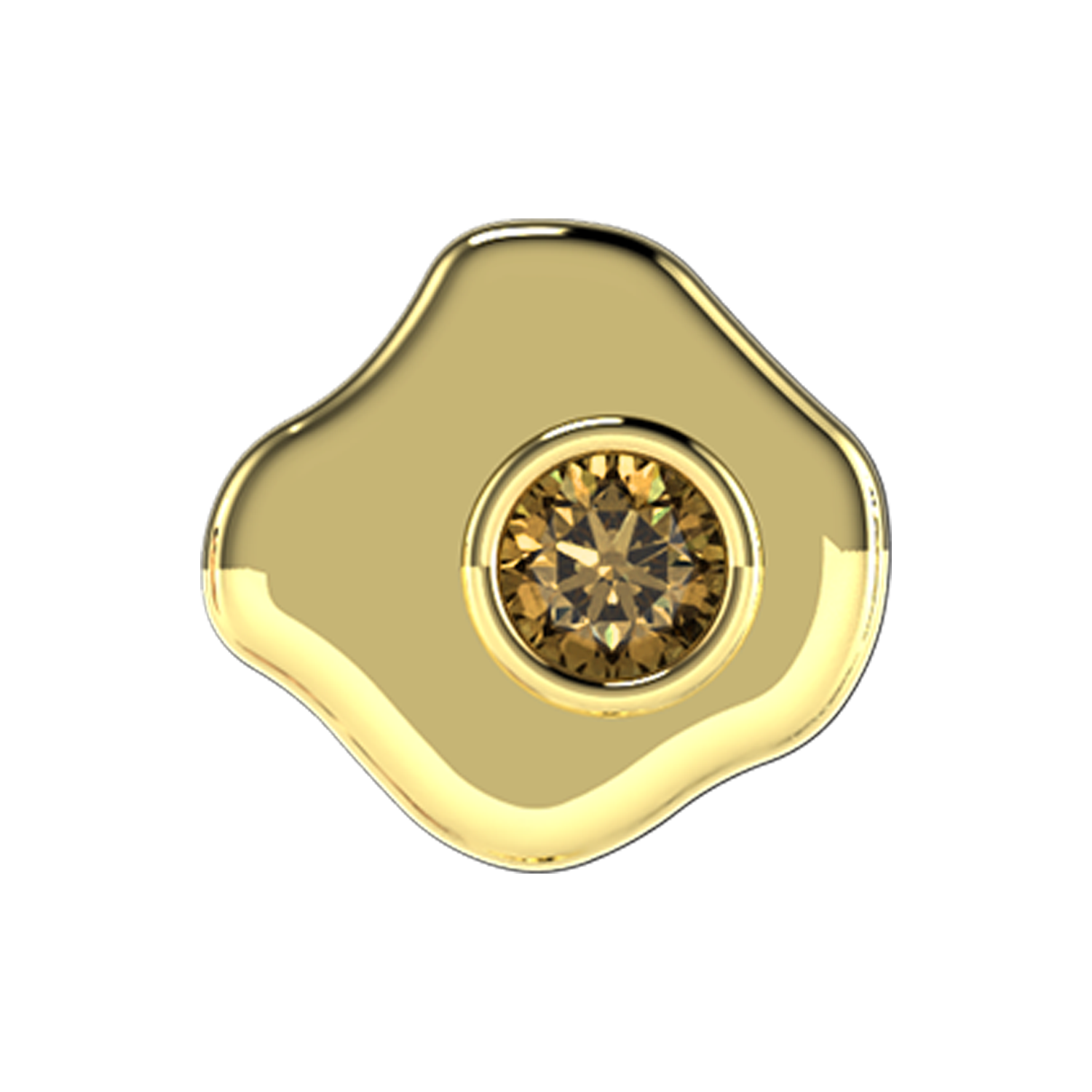 Egg Slider Charm 18K Yellow Gold