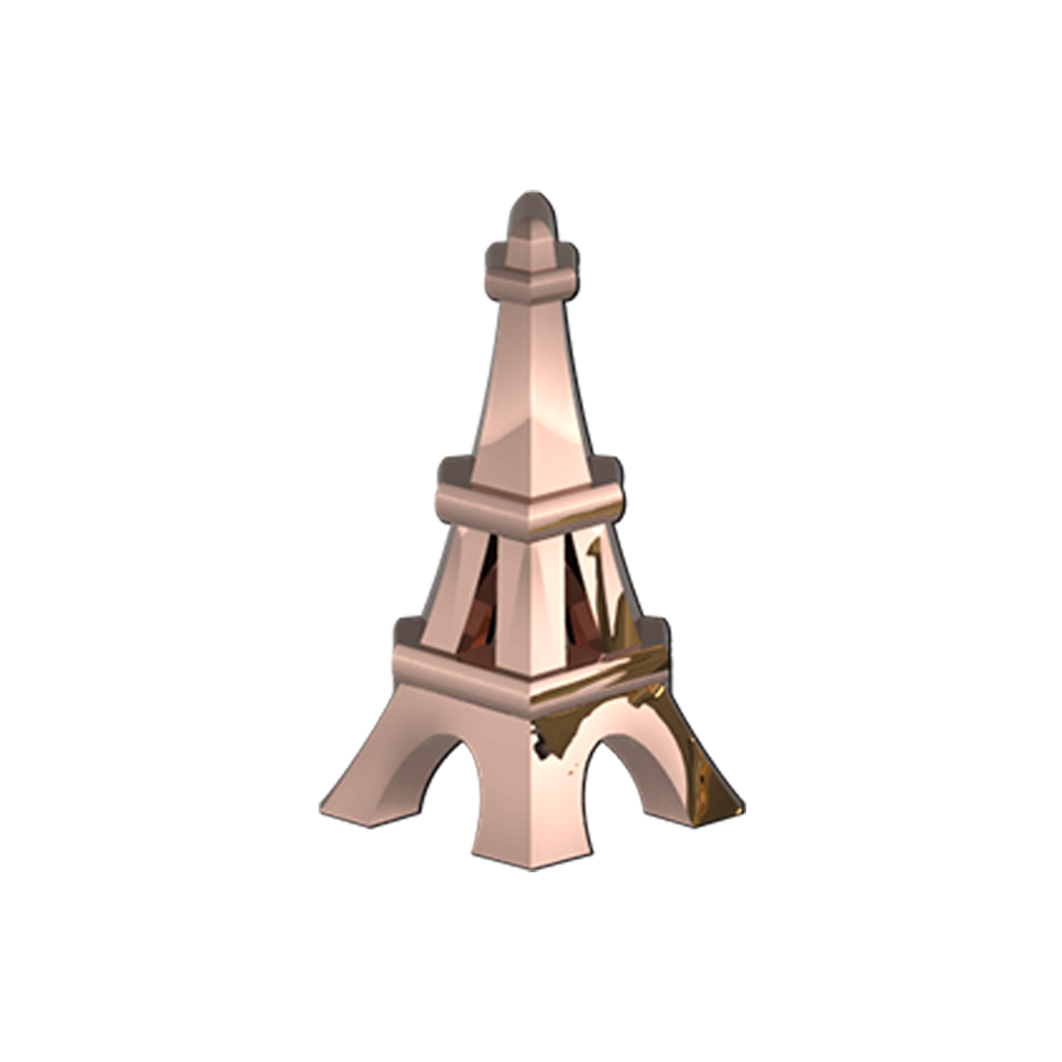 Eiffel Tower Slider Charm 18K Rose Gold