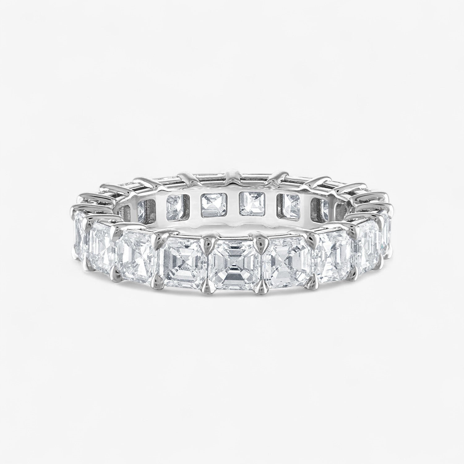 Asscher Diamond Eternity Band