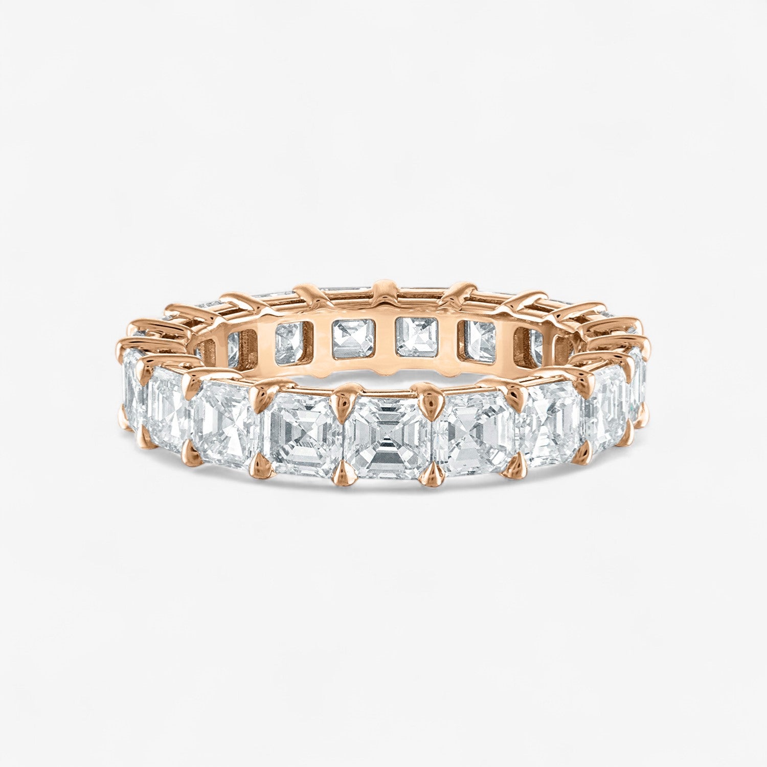 Asscher Diamond Eternity Band