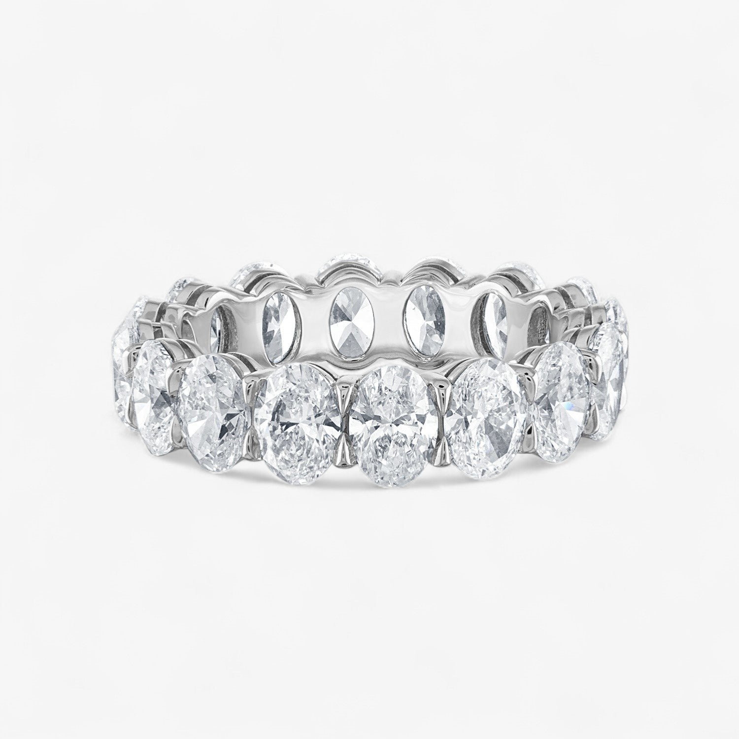 Heart Diamond Eternity Band Oval