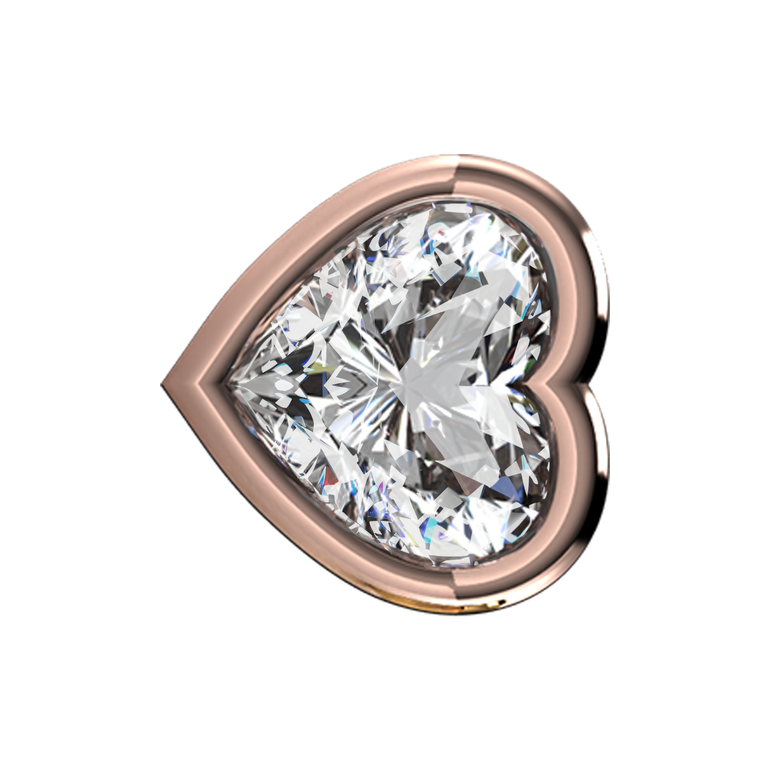 Fancy Standing Heart Diamond