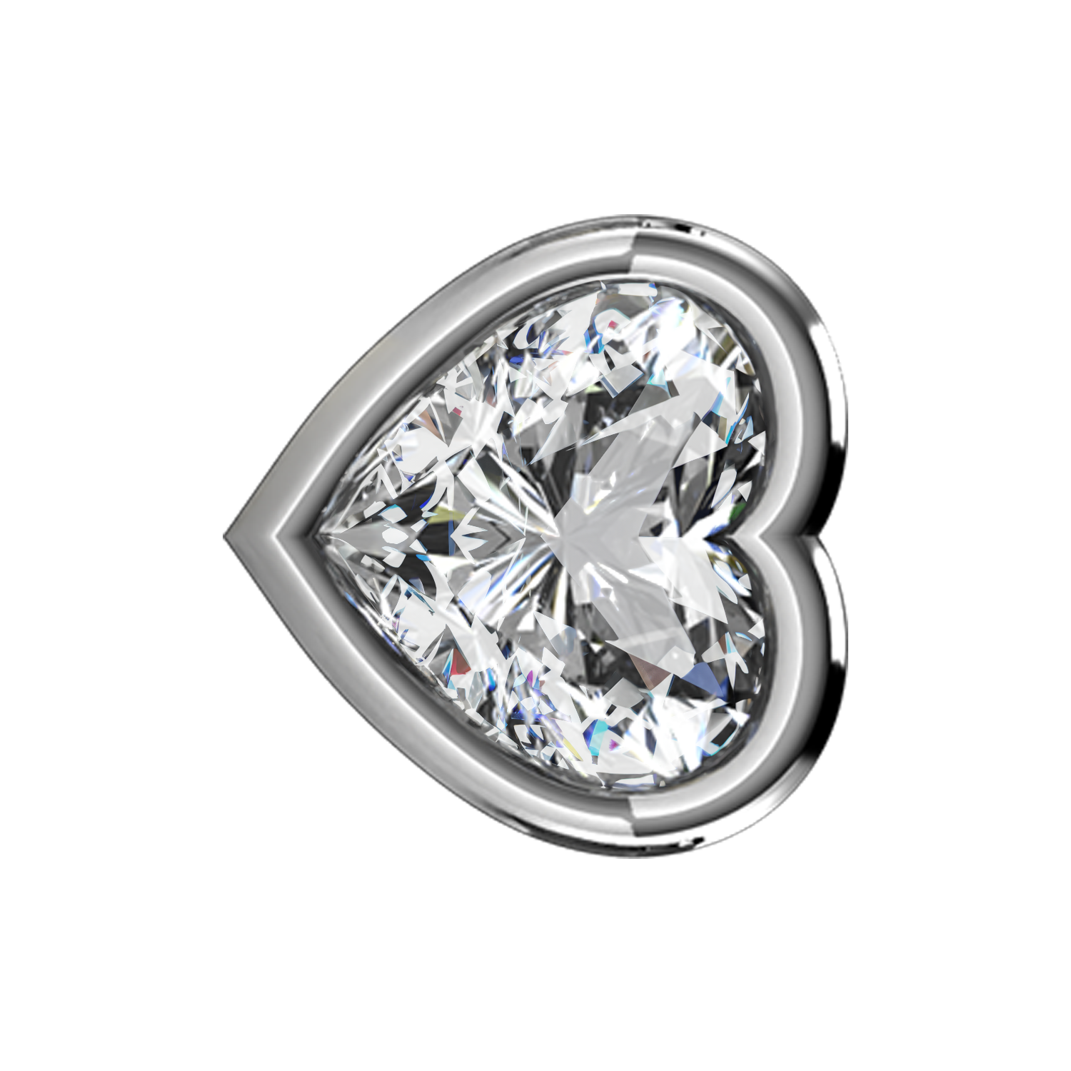 Fancy Standing Heart Diamond