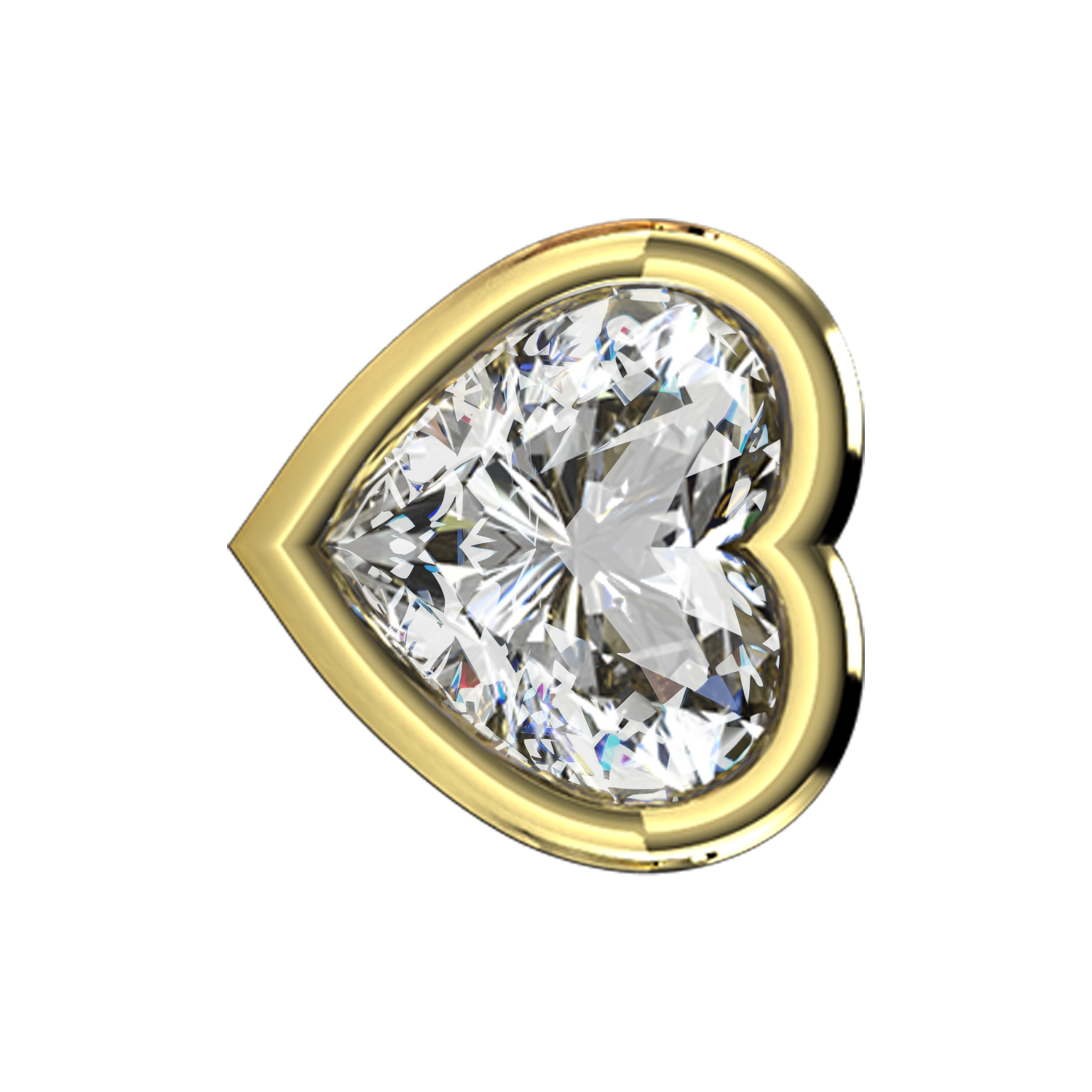 Fancy Standing Heart Diamond