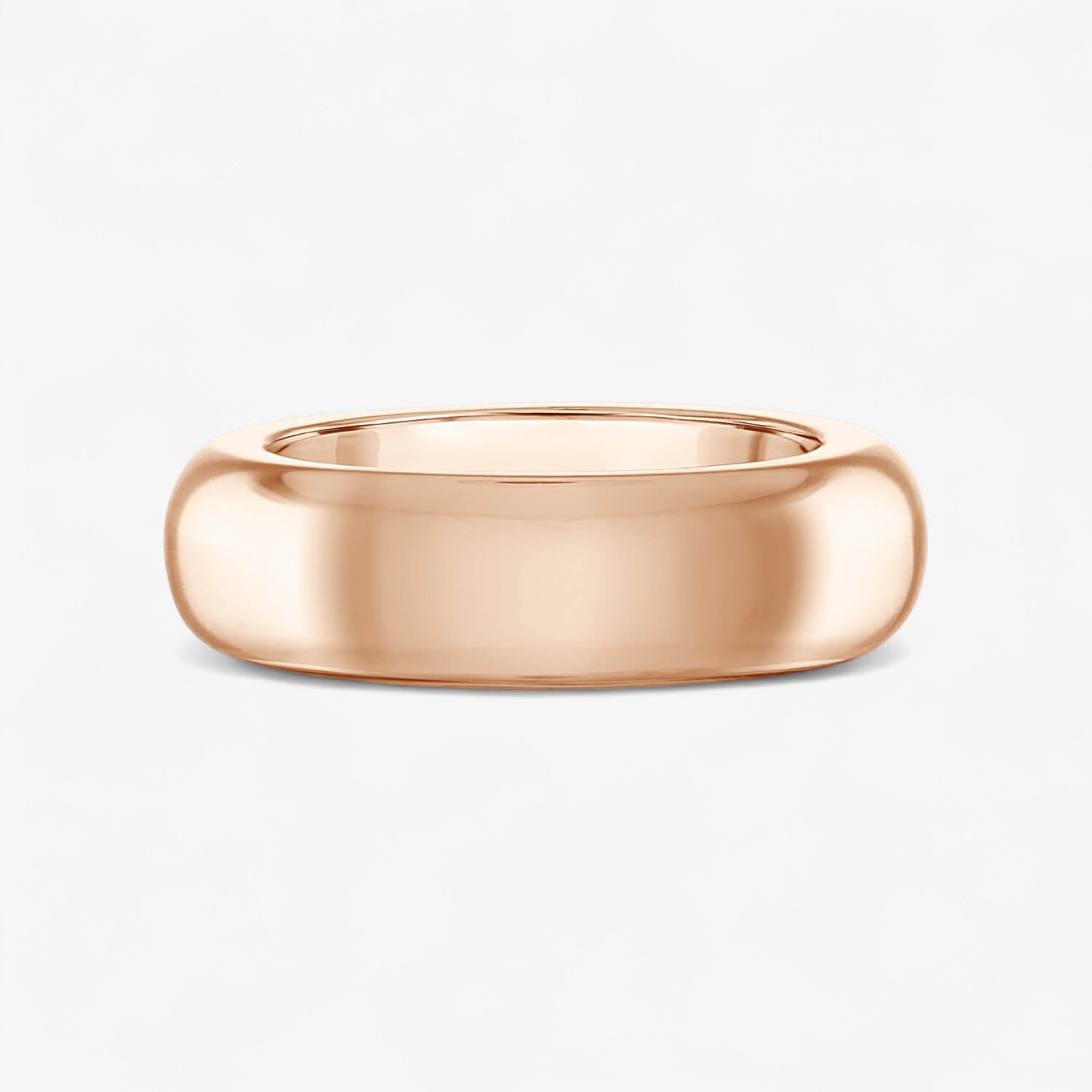 Madison Dome Gold Ring 14K Rose Gold
