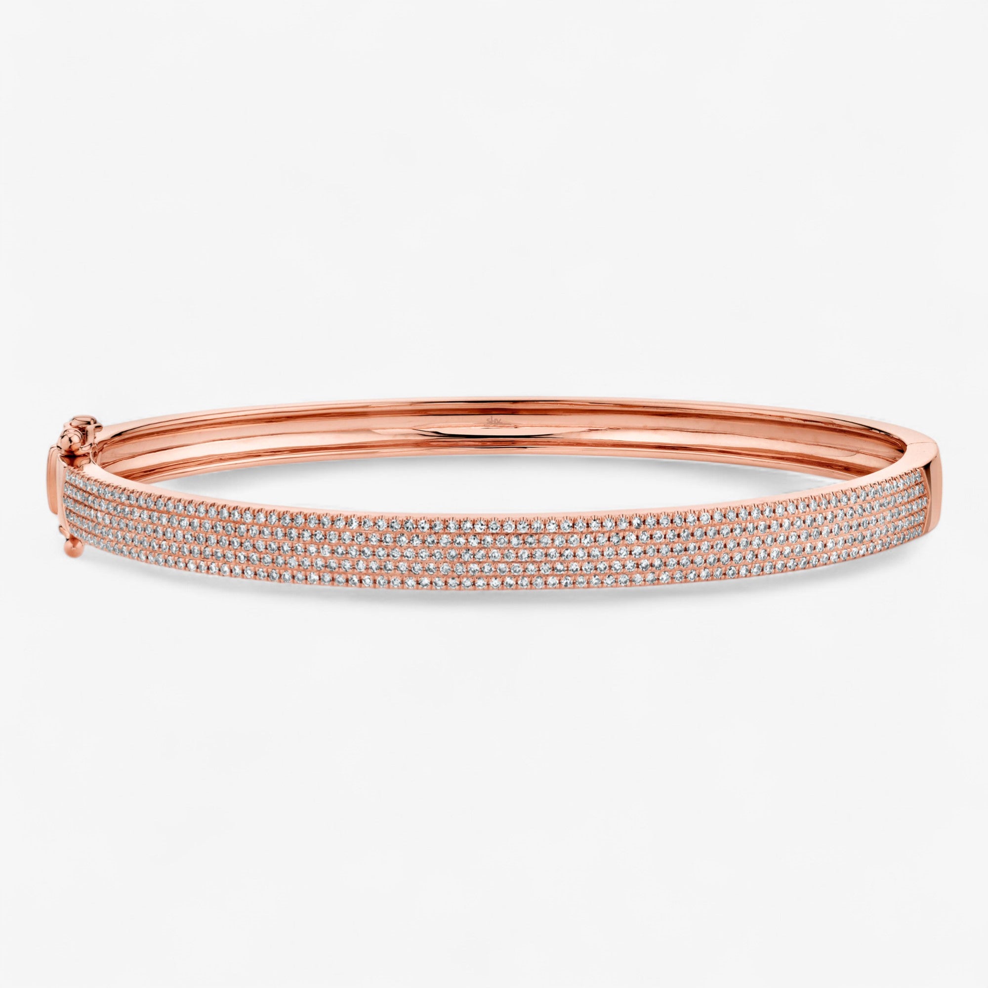 Ivy Five Row Pave Bangle