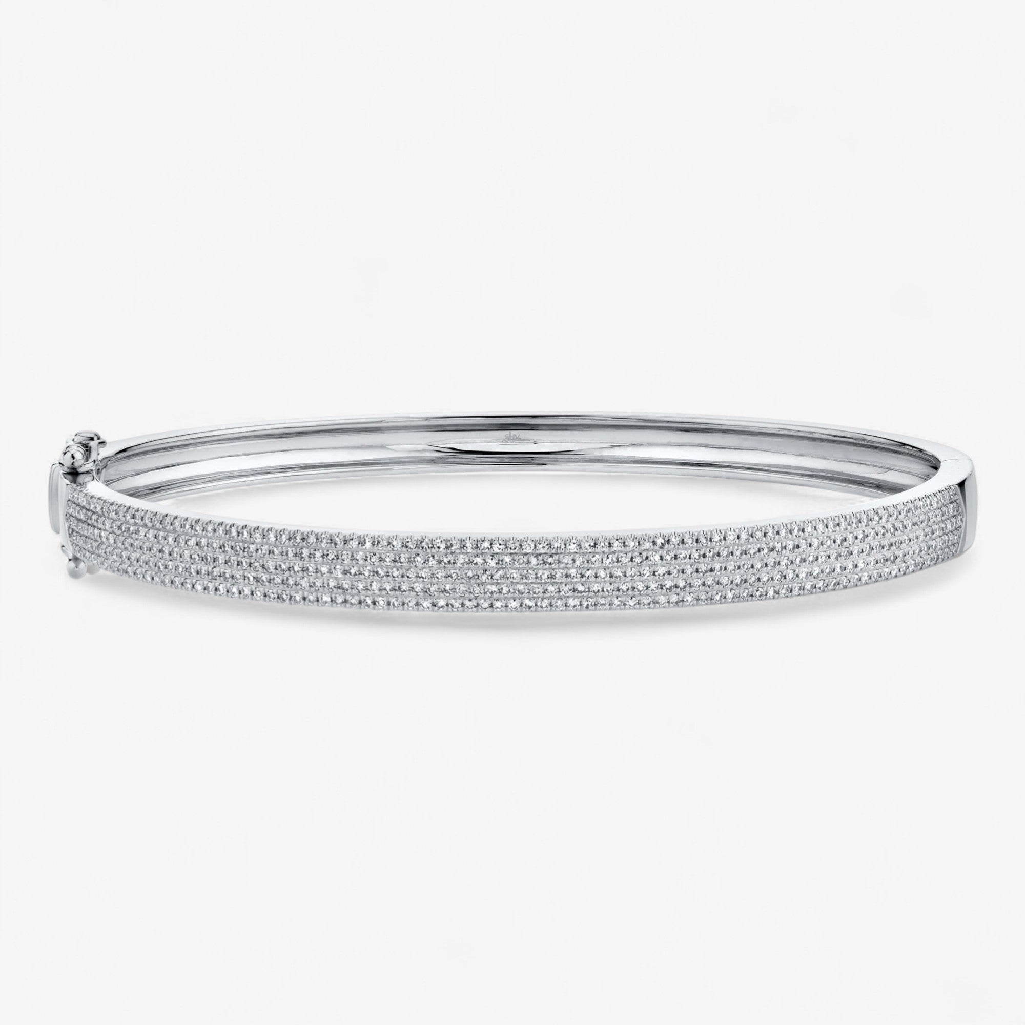Ivy Five Row Pave Bangle