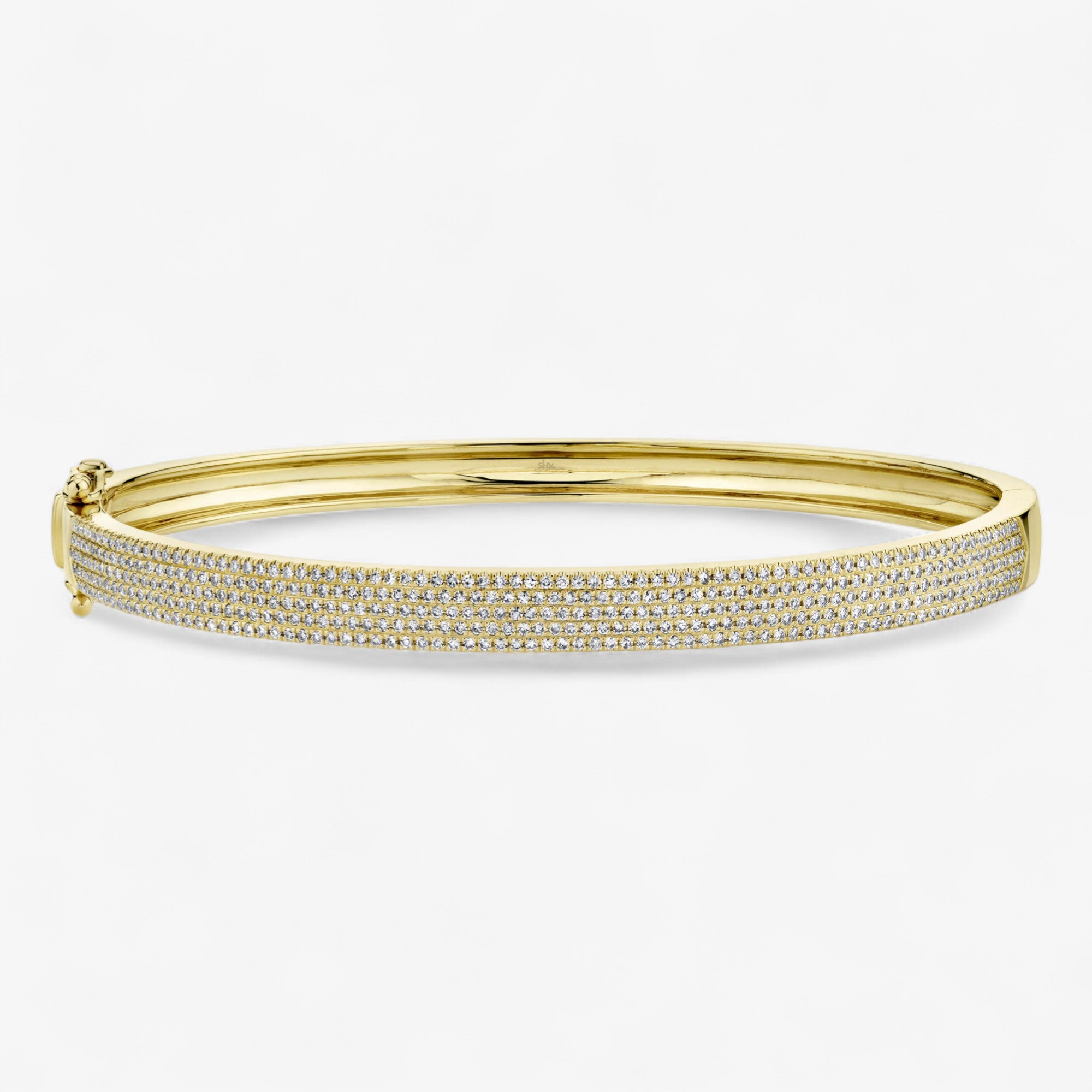 Ivy Five Row Pave Bangle