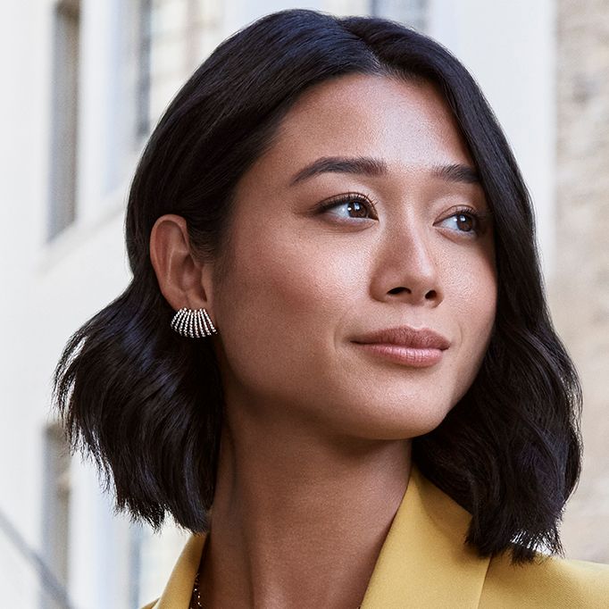 Astrid Diamond and Gold Crawler Earring