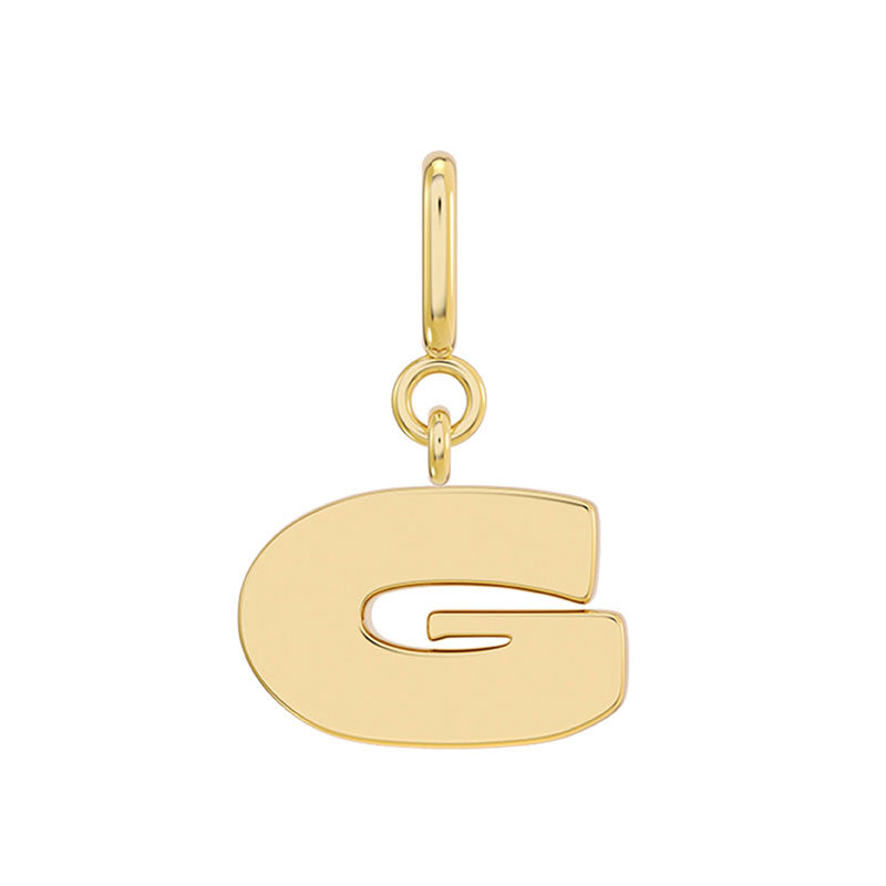 More is More Gold Letter Charm