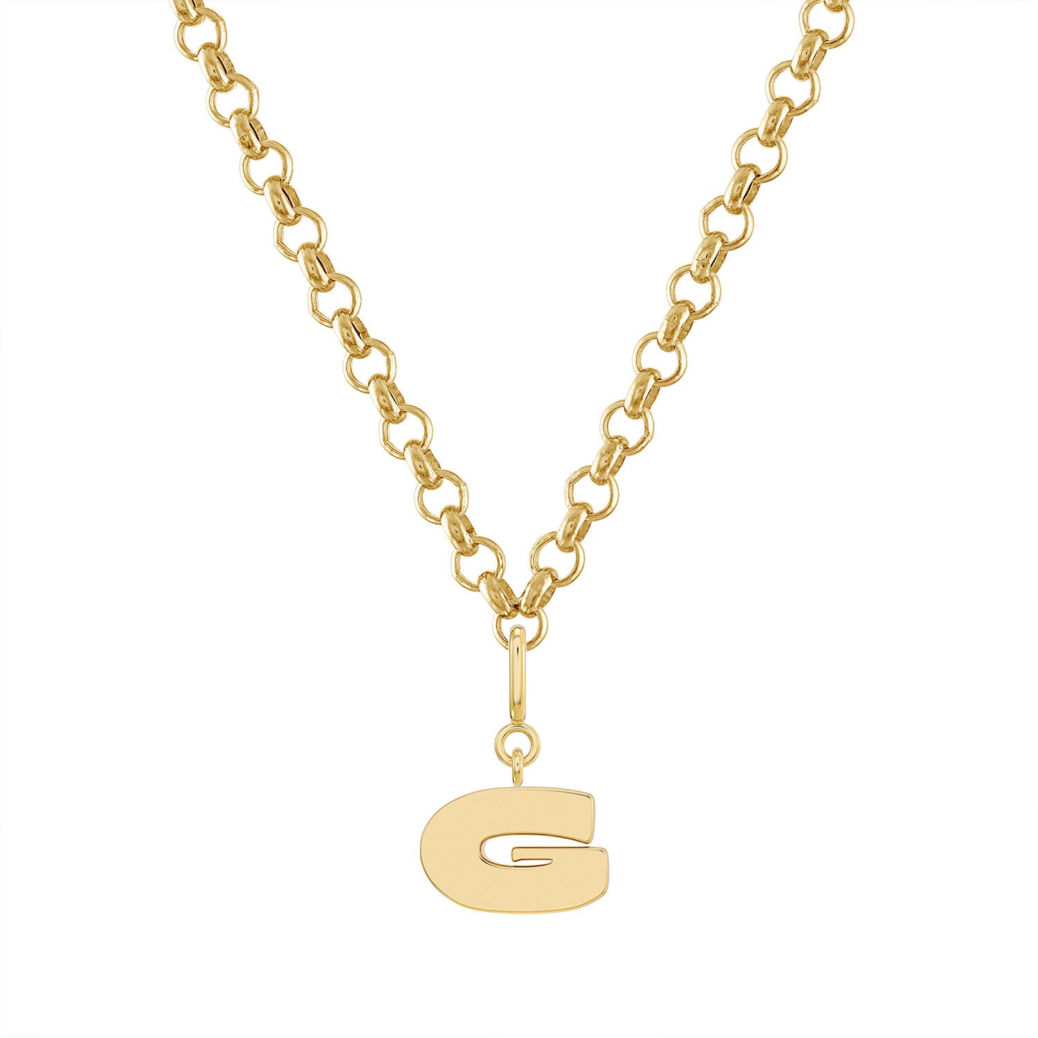 More is More Gold Letter Pendant