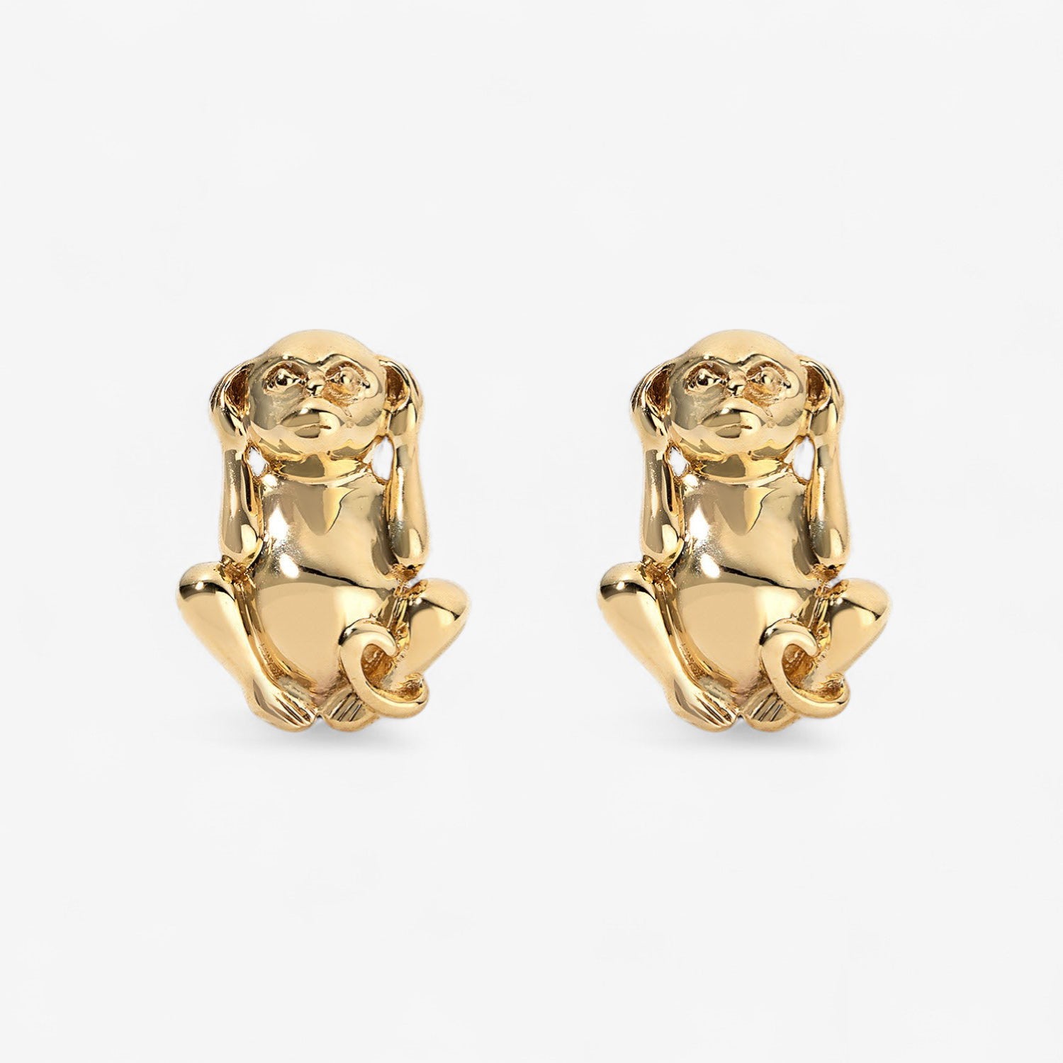 Token Monkey Hear No Evil Stud