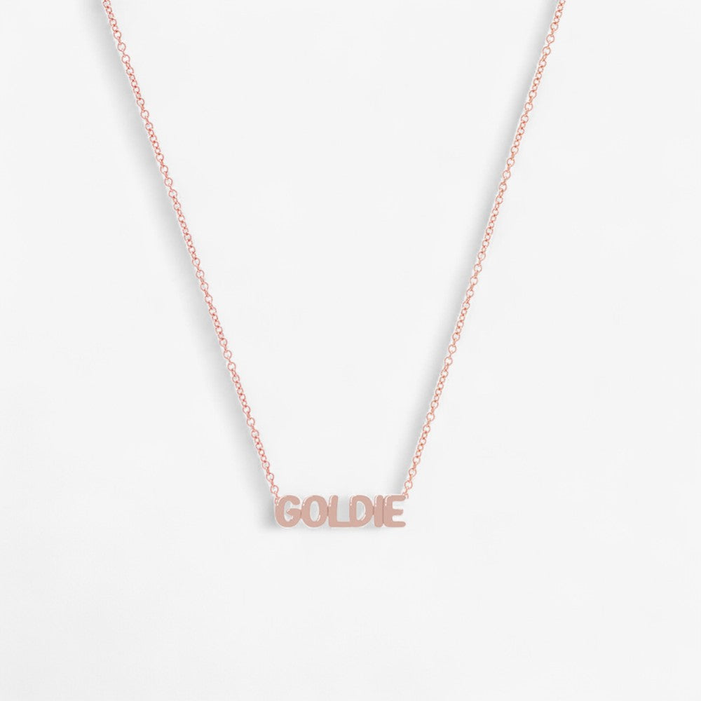 Petite Bubble Name Necklace