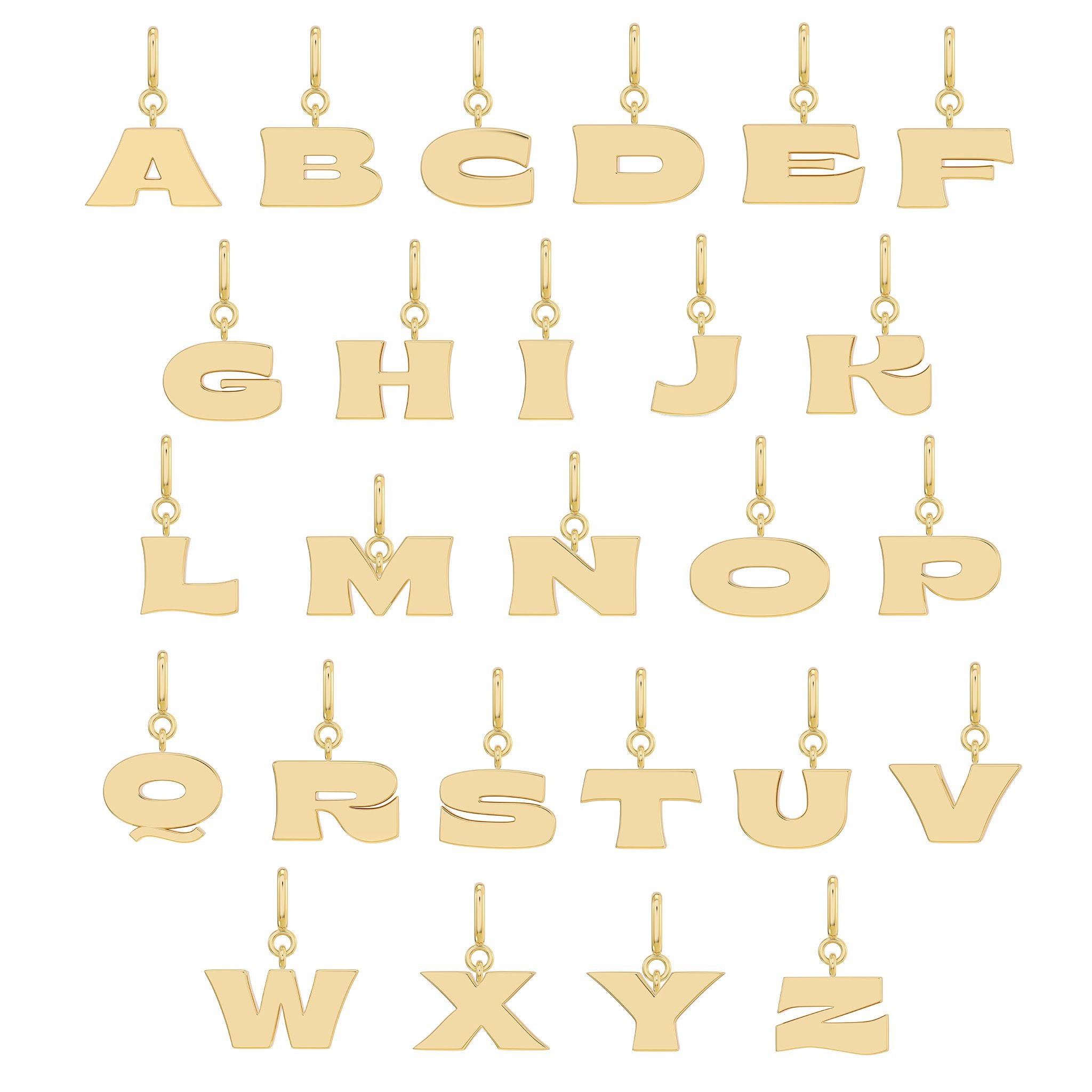 More is More Gold Letter Charm